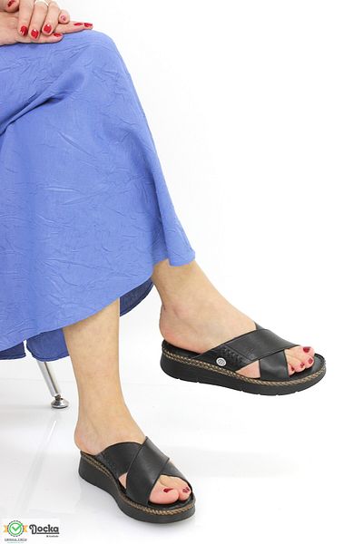 Mammamia Women's Daily Orthopedic Genuine Leather Slippers M26Yt1390