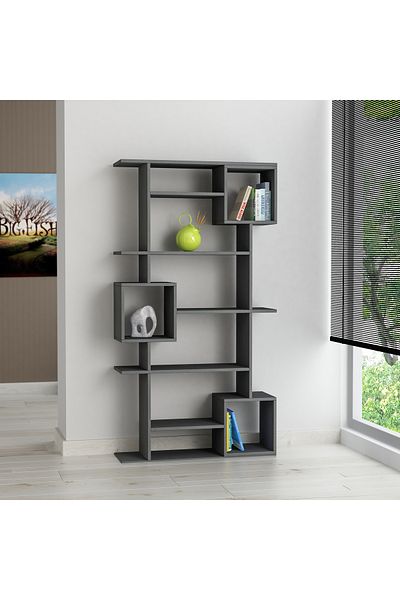 Mourah Home Soto 7-Tier Bookcase – Modern Floor Cabinet & Display Book Shelf for Living Room/Bedroom