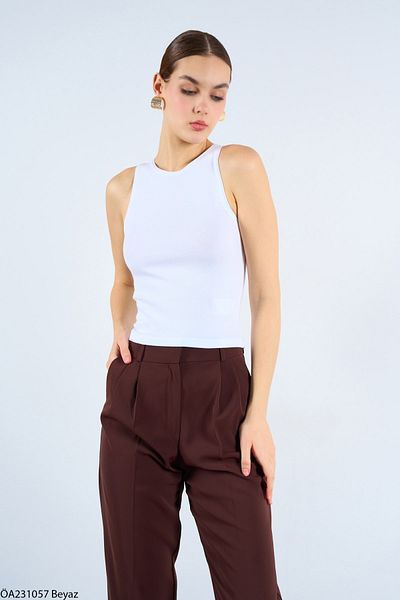 Ladyone Women's Zra Halter Neck Basic Tank Top