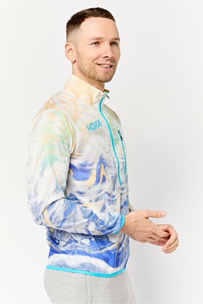 hoka Men Sportswear Fit Long Sleeves Training Jacket, Multicolor