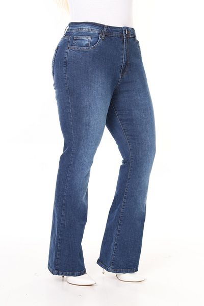 Era Lisa Flared Leg Lycra Large Size Jeans Trousers.