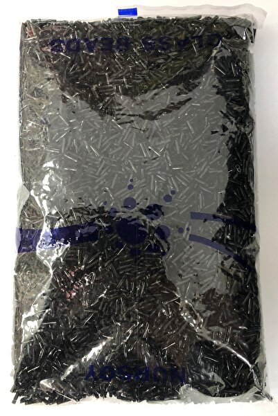 Limelia Mărgele de țeavă răsucite negre 500 gr