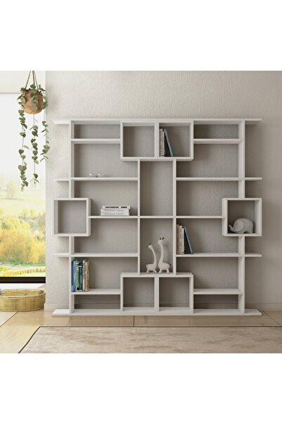 Mourah Home Soto 7-Tier Bookcase – Modern Floor Cabinet & Display Book Shelf for Living Room/Bedroom