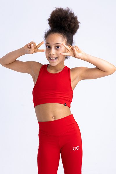 Colorinas Betty Plain Crop Tank Top