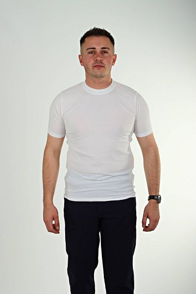 eg38 Reported Crew Neck T-Shirt White