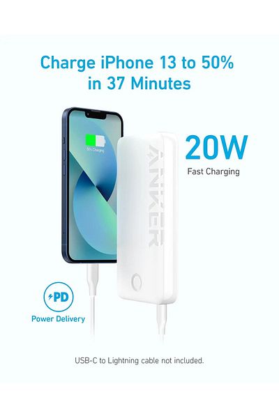 Anker Anker PowerCore 335 20000mAh 2-Port USB-A + Type-C Power Bank, Black