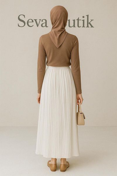 SEVA TEKSTİL Modest Skirt - Long