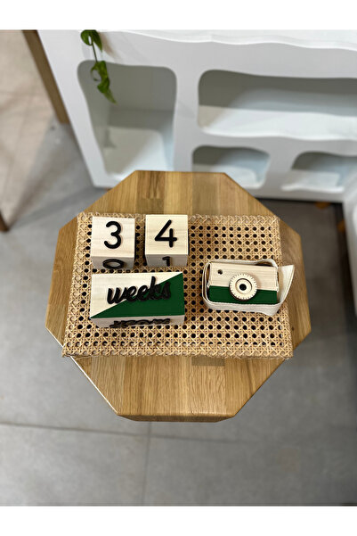 Baykuş Craft Mimarlık İsimli 3 Boyutlu Bebek Ahşap Hatıra Anı Küpü Ahşap Foto...