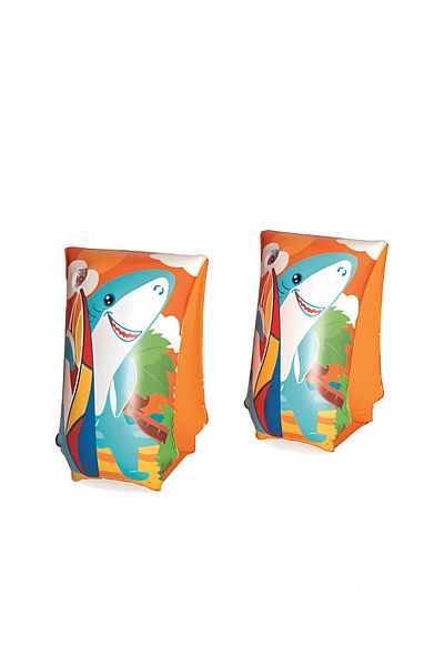 Go İthalat Children's Sea Sleeve Patterned 33X17Cm 6-12 Years Old Girl Boy Swimming Pool Sleeve Bagel Sleeve & Bagel