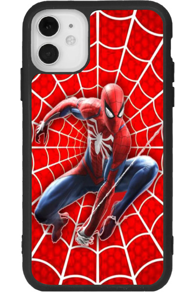 Aksel Kılıf متوافق مع هاتف iPhone 11، مطبوع، لون أسود غير لامع، سيليكون ناعم،...