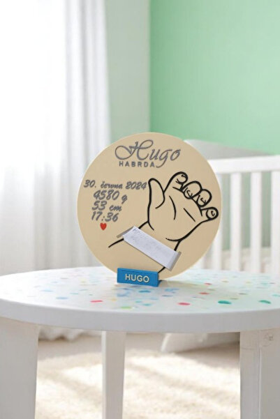 Dropcek eticaret Kişiye Özel Bebek Doğum Panosu, İsimli Hatıra Dekoru, Bebek ...