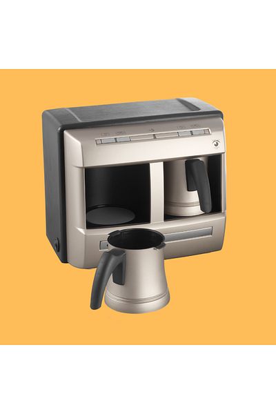 Grundig Turkish Coffee Machine Cream Gold with a Capacity of 4 Cups