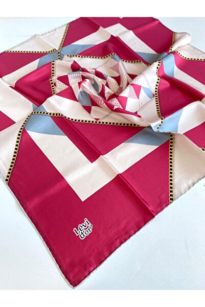 Levidor Eșarfă de mătase Tivil 46990 Roz cu model mixt