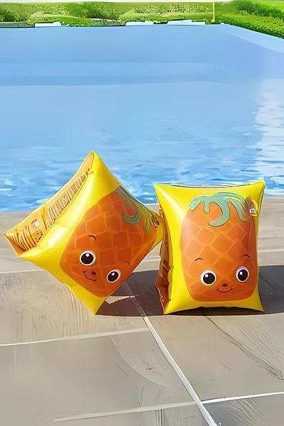 Go İthalat Children's Sea Sleeve Patterned 30X15Cm 5-12 Years Old Swimming Bagel Pool Sleeve Girls Boys Sleeve & Bagel