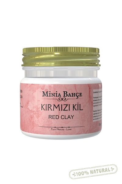 Minia Bahçe Bitki ve Sanat Atölyesi Red Clay (100% Natural) – 75 Gr