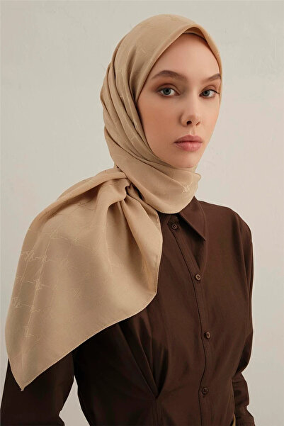 Armine Lyocell Eşarp 4 95 X 95 Gold - 04