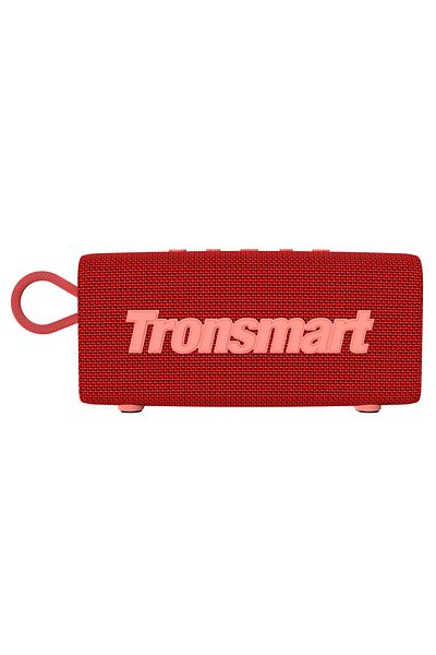Tronsmart مكبر صوت ترونسمارت تريب ميني المحمول بتقنية البلوتوث، بلوتوث 5.3، 20 ساعة، ميكروفون وقت اللعب، مقاوم للماء (أحمر)