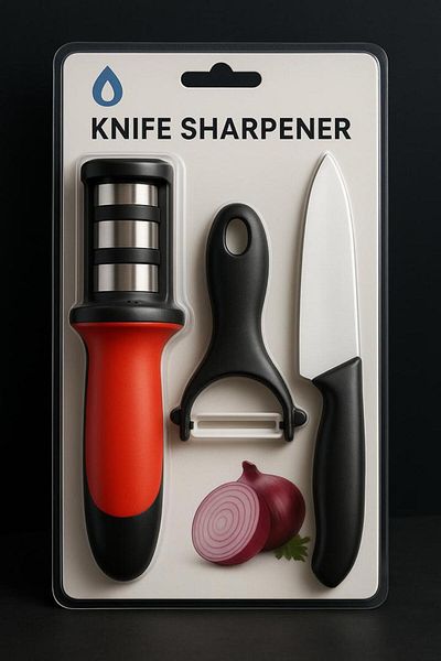 essentialneedsforall PROFESSIONAL KNIFE SHARPENER WITH