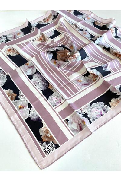 Levidor Μεταξωτό μαντήλι Tivil 46901 Πούδρα με μικτό σχέδιο