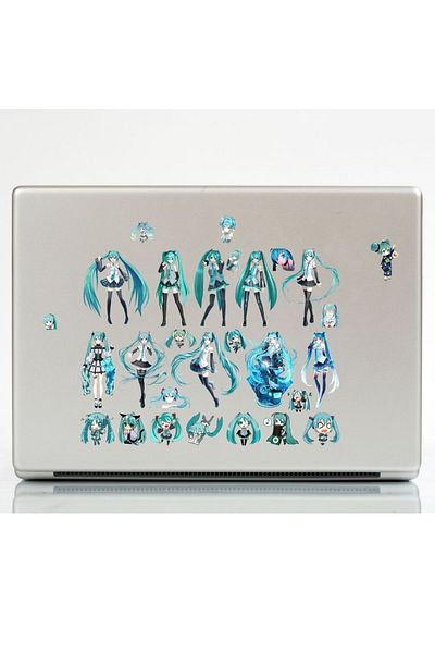 Ororabutik 43Pcs Hatsune Miku Kawai Sticker Set - Sticker Set Sketchbook