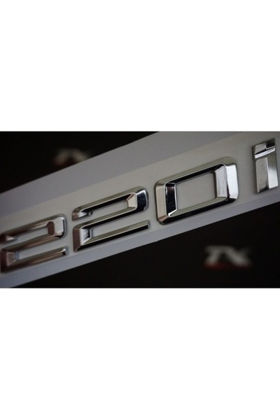 restinal شعار حروف ثلاثي الأبعاد لصندوق السيارة Bmw 220I معدن كروم 3M (551901...