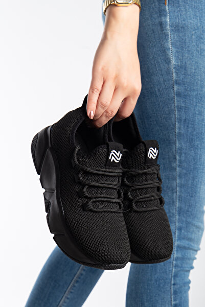 Elisay Moda YÜRÜMEK BIZIMLE GÜZEL Günlük -multi Kadın Sneaker Bağcıklı Triko ...