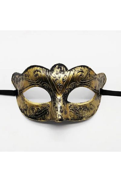 Skygo Gold Color Tumbled Masquerade Mask – Venetian Style Party Mask