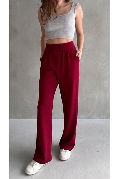 Özkaya giyim Cirt Cirtli Spanish Leg Women's Pants