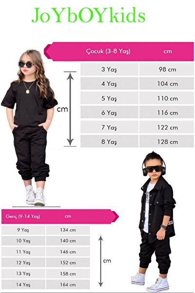 JOYBOY KİDS Sılopet Star Embroidered T-Shirt 2-Piece Girl's Suit
