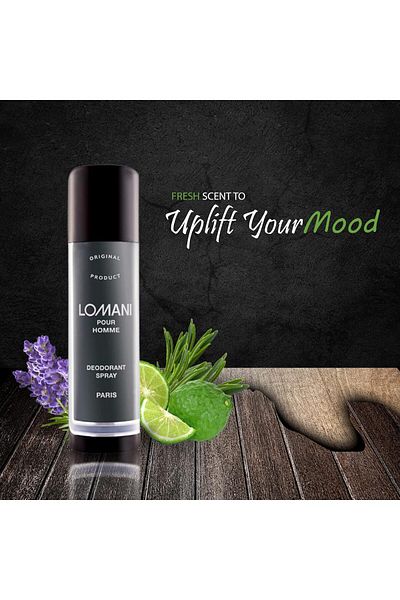 Lomani (Paris) Original Body Spray, 200ml, Male