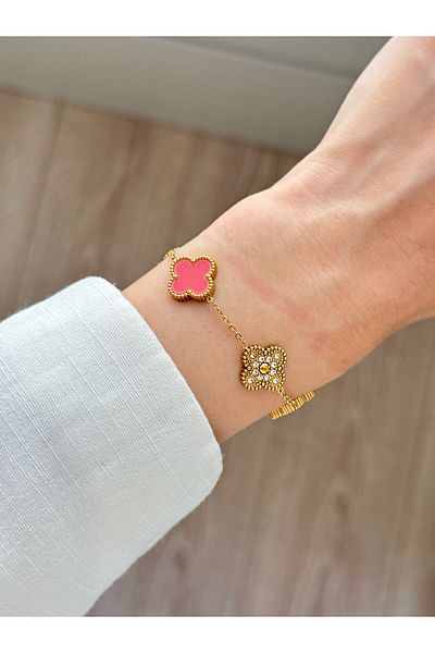 YOUES JEWELRY 316L Steel Bracelet Pearlescent Women Men Unisex Bracelet Double Sided Bracelet