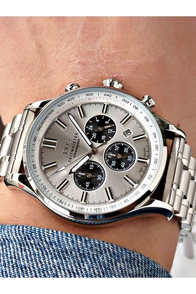 Romanson Function 24 Months Warranty Steel Cord Steel Case Men's Wrist Watch 1579.01Sz