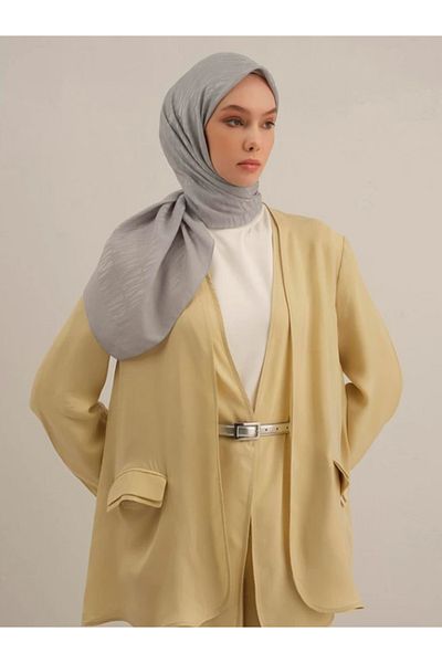 Armine Eșarfă Lyocell 3-23 Gri deschis cu model 47342