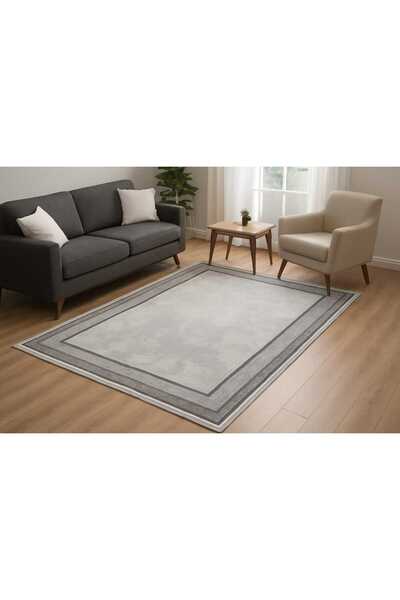 KARAR HALI 4m2-6M2 MODERN TAZRDA GRİ ÇERÇEVELİ AKRİLİK HALI