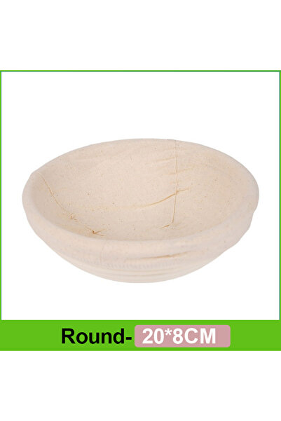 Choice سلة خبز دائرية أو بيضاوية مقاس 20×8 سم لخبز الخبز المنزلي، سلة تخمير العجين من الخيزران الطبيعي