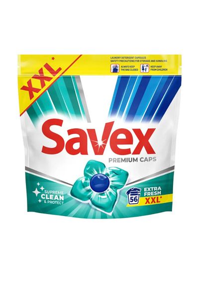 SAVEX Laundry detergent Savex Premium Extra Fresh Capsules, 56 Capsules