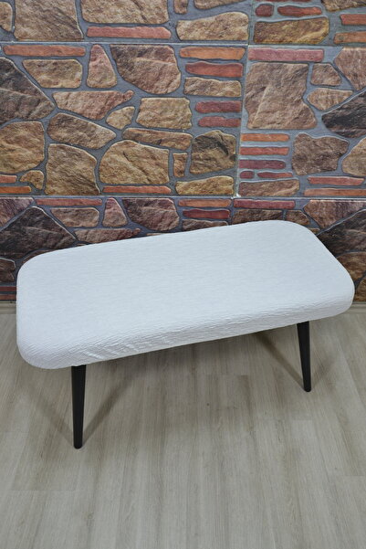 kılıfteks Puf Sandalye Kılıfı Yeni model Jakar Krem