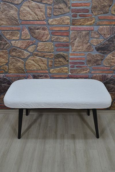 kılıfteks Κάλυμμα καρέκλας Puff Νέο μοντέλο Jacquard Cream