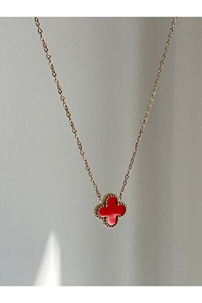 YOUES JEWELRY 316l Çelik Kırmızı Kadın Kolye
