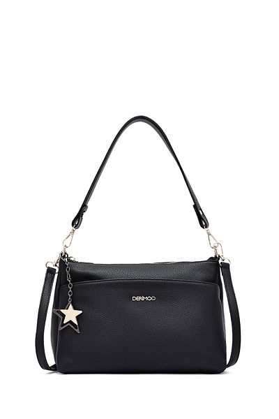 Derimod Women's Black Long Strap Accessory Shoulder Bag 25Sbd2026Ft