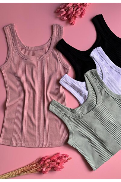 VicTroy Ribana 4 τεμαχίων καμιζόλα ύφασμα βαμβακερό γυναικείο εσώρουχο 60v15