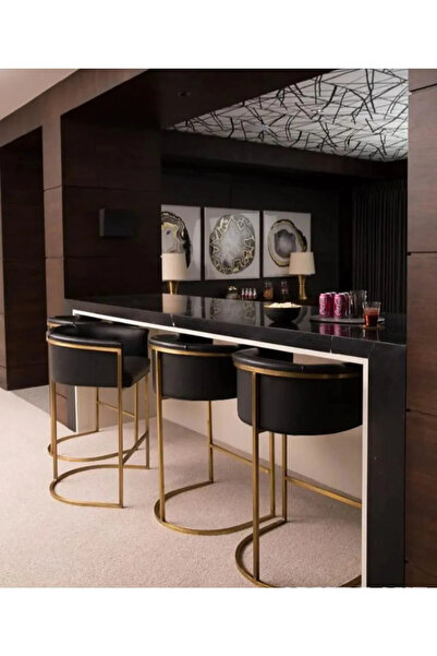 SEZBİL Bar sandalyesi (3 ADET) ada mutfak sandalye bistro sandalye