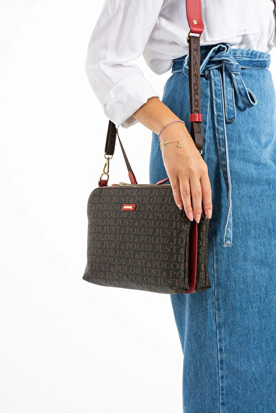Just Polo Women's 4 Compartment Large Shoulder Bag