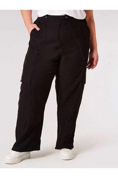 Apricot Curve Cargo-hose Mit Seitentaschen