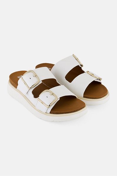 Fitflop Women Gen Ff Buckle Two Bar Slip On Sandals, White