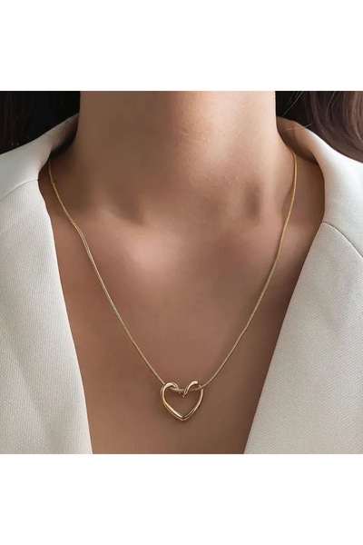 RM Bijuteri Yeni Trend İçi Boş Kalp Çelik Kolye