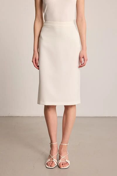 Gusto Pencil Skirt - Ecru