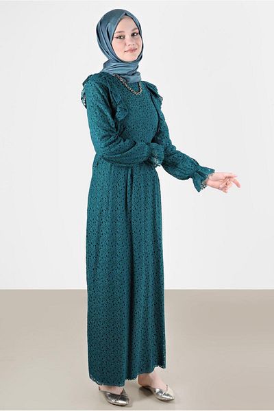 Alvina Rochie cu volane din dantela - 42412