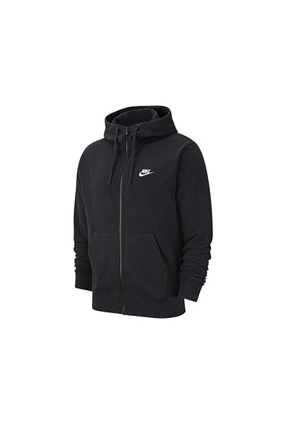 Nike Schwarz-weißer NSW Club Hoodie für Herren - Bv2648-010