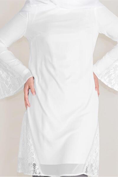 Alvina Tuly Trumpet Sleeve Chiffon Tunic 40537